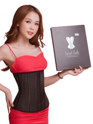 Đai Nịt Bụng Latex Lưới Corset Chuẩn Châu Âu