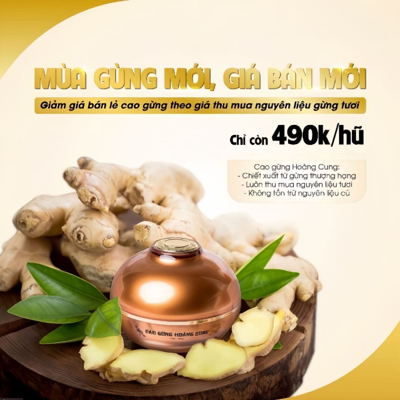 Giá Bán Cao Gừng Hoàng Cung